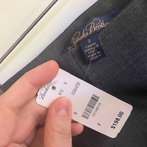 Brooks Brothers slim cropped tropical wool pants — NWT! - Picture 4 of 10